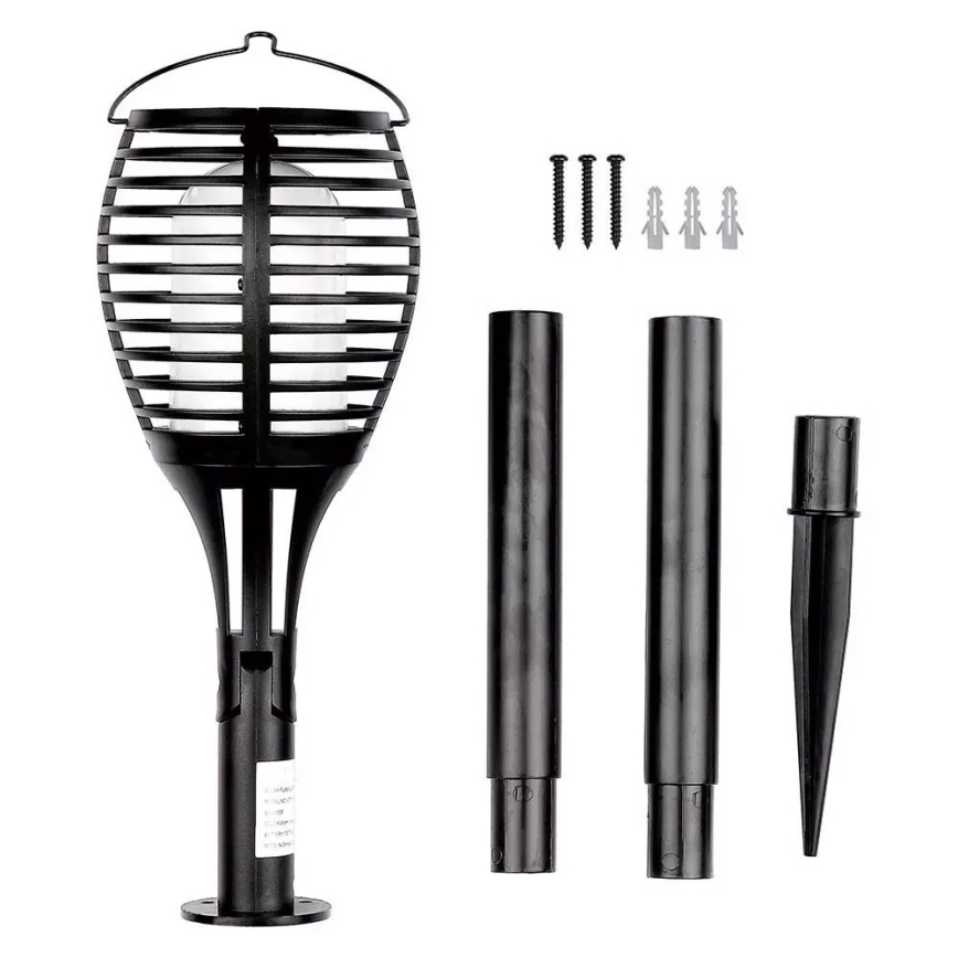Lampe solaire FLAME 4en1 1xLED/0,45W/3,7V IP44 500 mAh
