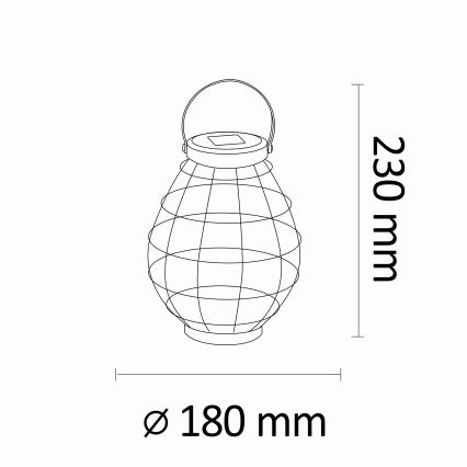 Lampe solaire KOGE LED/1,2V 300 mAh IP44