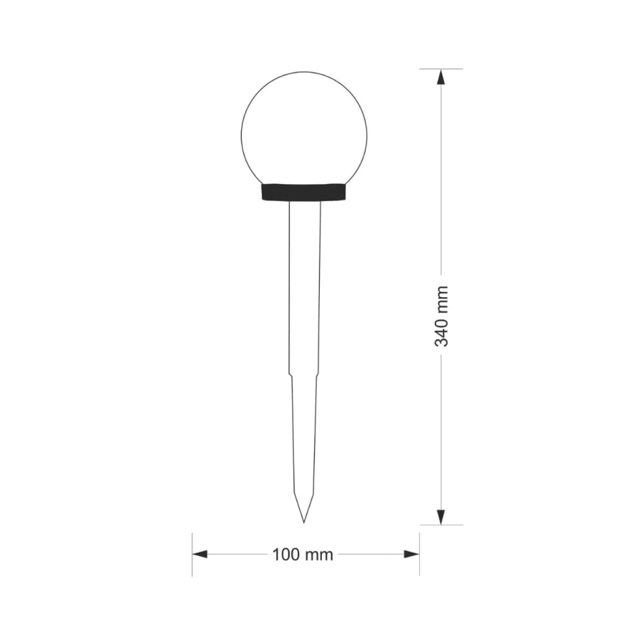 Lampe solaire KULA LED/1,2V IP44