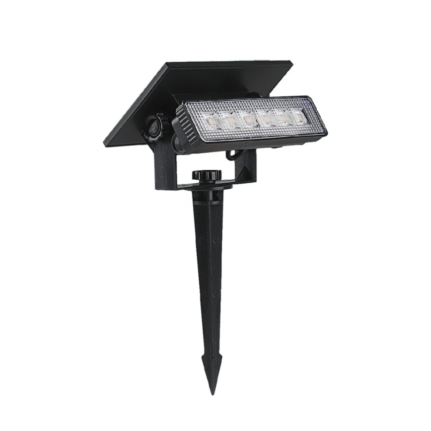 Lampe solaire LED/0,9W/3,7V 3000K IP65 noir
