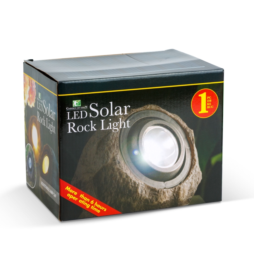 Lampe solaire LED 1,2 V 1000 mAh IP44 aspect pierre