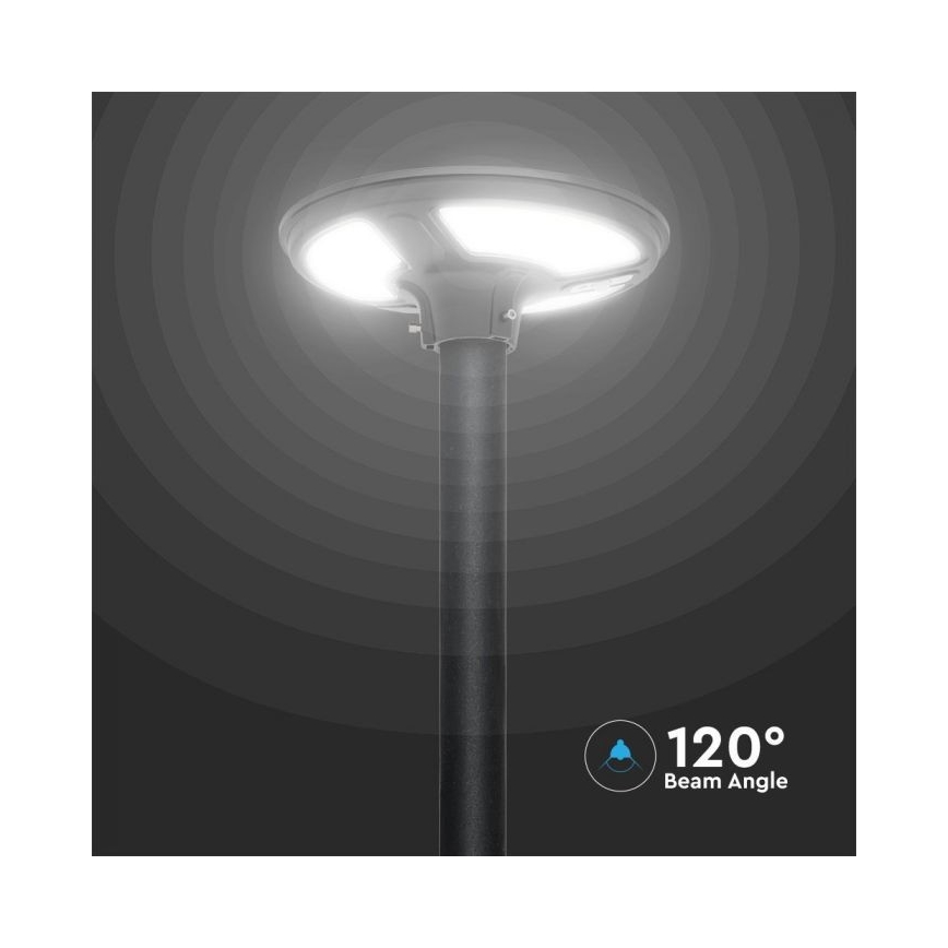 Lampe solaire LED de rue avec capteur LED/10W/3,2V IP65 4000K 15000 mAh + télécommande