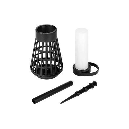 Lampe solaire LED 2-en-1 avec capteur LED/1W/3,7V IP54 300 mAh noir