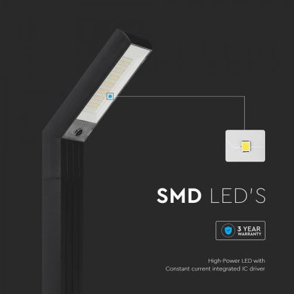Lampe solaire LED 2 en 1 LED/1,5 W/3,7 V IP65 1500 mAh