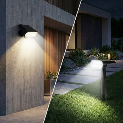 Lampe solaire LED 2 en 1 LED/3,7V 1200 mAh IP54 noire