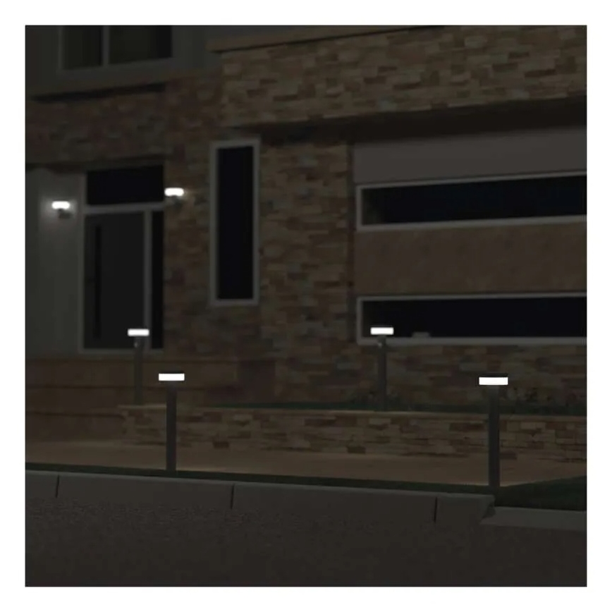 Lampe solaire LED avec capteur LED/2W/3,7V 1200 mAh IP44 50 cm