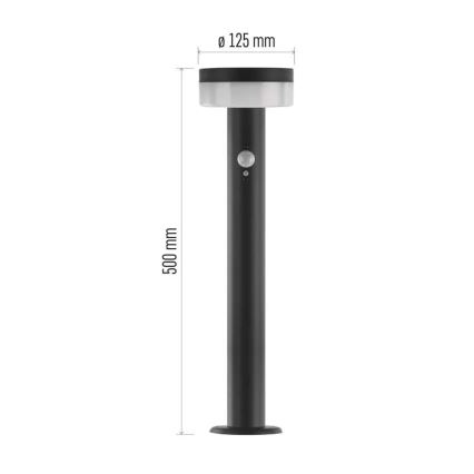 Lampe solaire LED avec capteur LED/2W/3,7V 1200 mAh IP44 50 cm