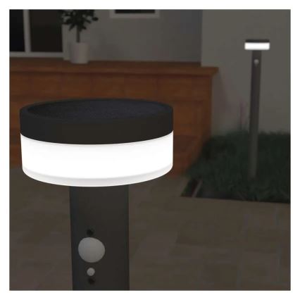 Lampe solaire LED avec capteur LED/2W/3,7V 1200 mAh IP44 80 cm