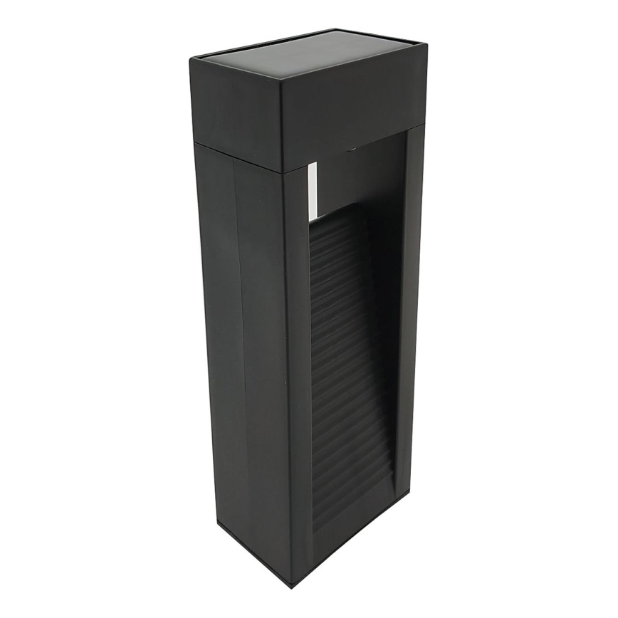 Lampe solaire LED 2xLED/1,2V 200 mAh IP44 noire