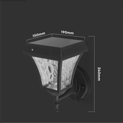 Lampe solaire LED 3en1 LED/2W/5,5V 3000K/6000K IP65