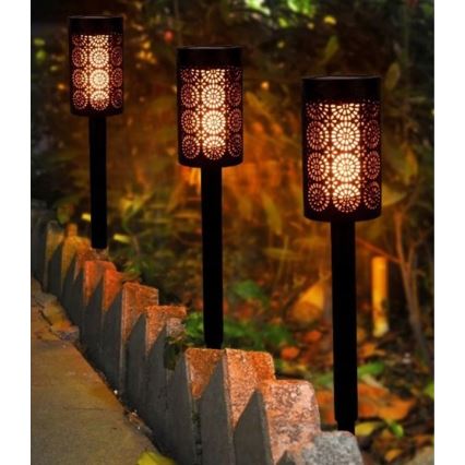 Lampe solaire LED à capteur crépusculaire LED/2V IP44 600 mAh