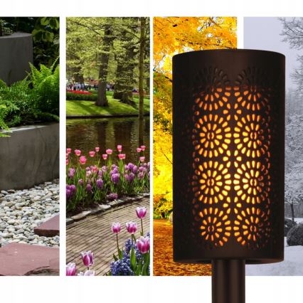 Lampe solaire LED à capteur crépusculaire LED/2V IP44 600 mAh