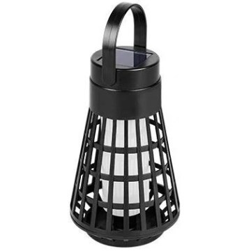 Lampe solaire LED avec capteur 2 en 1 LED/1W/3,7V IP54 300 mAh noire