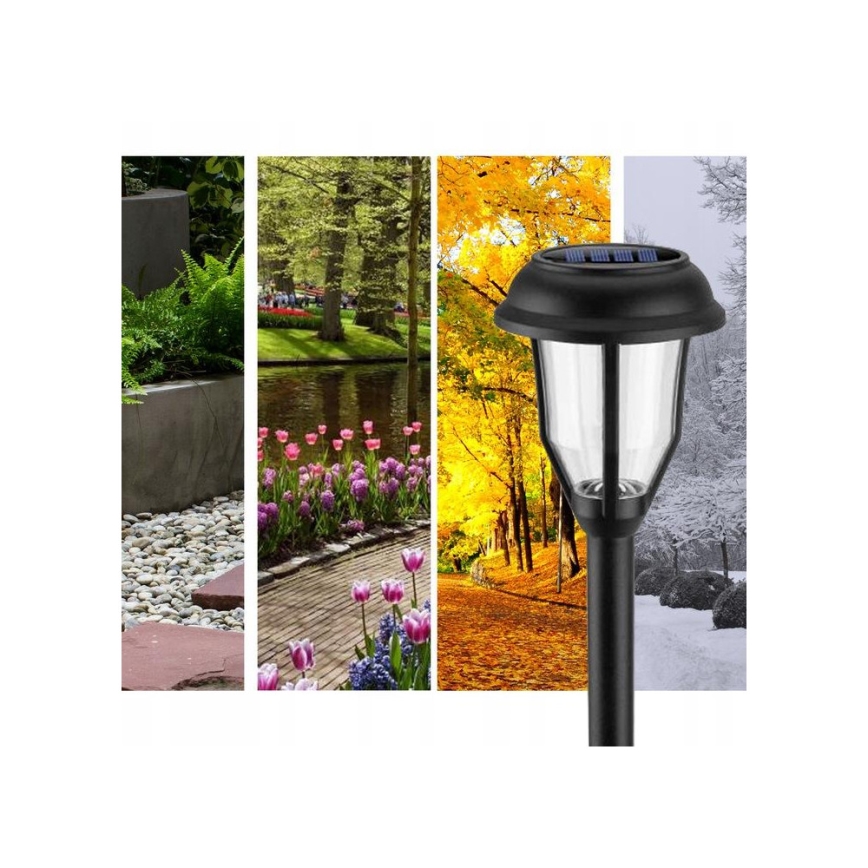 Lampe solaire LED avec capteur crépusculaire LED/2V IP44 600 mAh