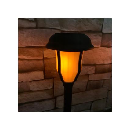 Lampe solaire LED avec capteur crépusculaire LED/2V IP44 600 mAh
