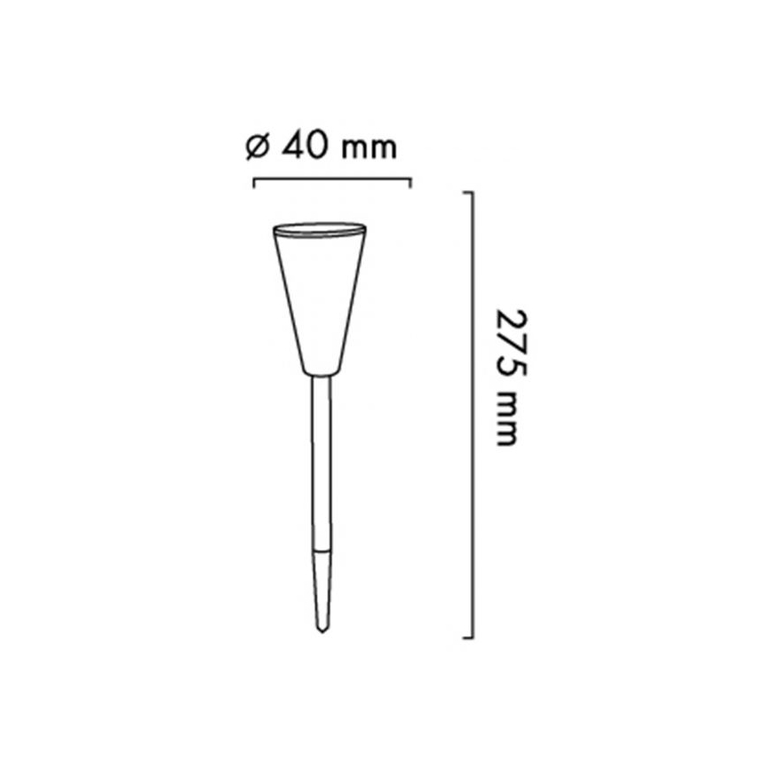 Lampe solaire LED BALANCE LED/1,2V IP44 bleu