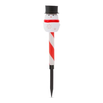 Lampe solaire LED de Noël LED/1,2V IP44 motif bonhomme de neige 200 mAh