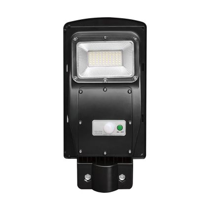 Lampe solaire de rue LED dimmable avec capteur de mouvement et crépuscule LED/6W/3,2V 6000K IP65 5000 mAh noire + télécommande
