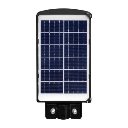 Lampe solaire de rue LED dimmable avec capteur de mouvement et crépuscule LED/6W/3,2V 6000K IP65 5000 mAh noire + télécommande