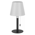 Lampe solaire LED dimmable LED/2W/5V USB 1200 mAh IP44 blanc/noir