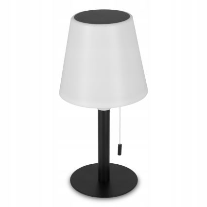 Lampe solaire LED dimmable LED/2W/5V USB 1200 mAh IP44 blanc/noir