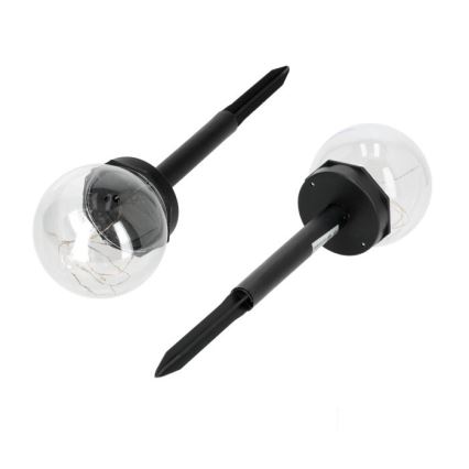 Lampe solaire LED GLEAM LED/1,2V 3000K IP44 40 mAh transparente/noire