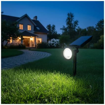 Lampe solaire LED LANCE, 3,7 V, 6000 K, IP44, 1500 mAh