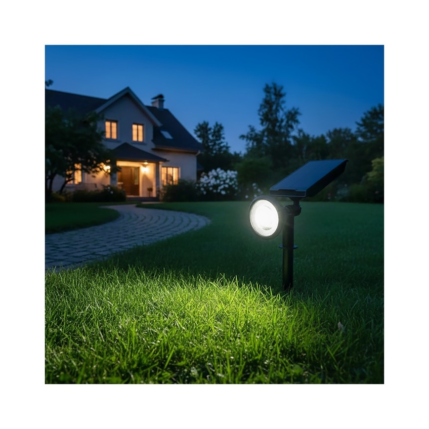 Lampe solaire LED LANCE, 3,7 V, 6000 K, IP44, 1500 mAh