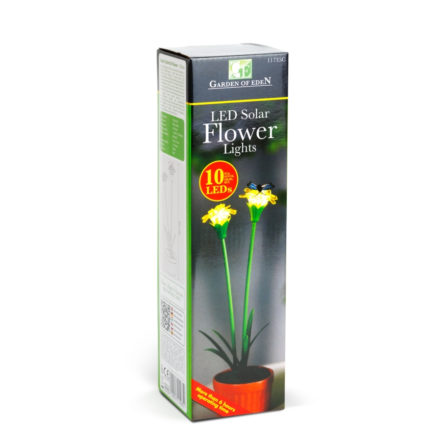 Lampe solaire LED LED/1,2V 200 mAh IP44 fleur