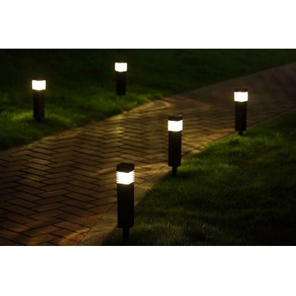 Lampe solaire LED MARTIN LED/1,2V 150 mAh IP44 noire