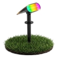 Lampe solaire LED RGB 2 en 1 LED/3,7V 1200 mAh IP54 noire