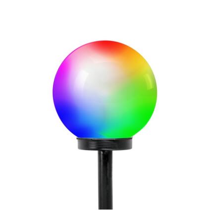 Lampe solaire LED RGB avec capteur SPHERE LED/1,2V IP44 200 mAh Ø 20 cm