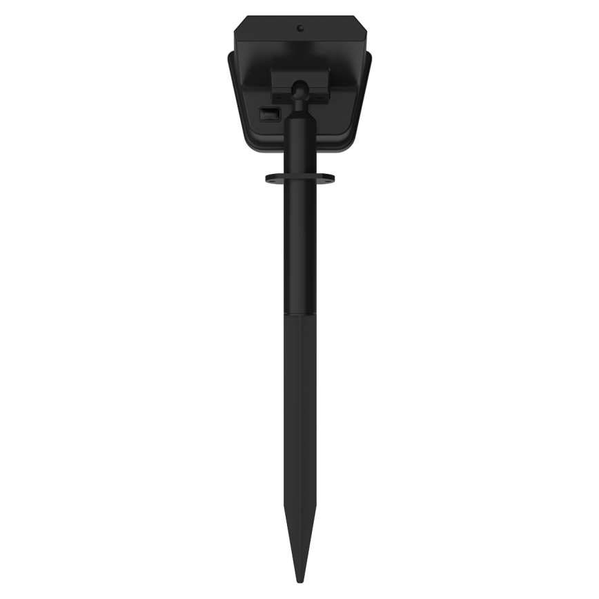 Lampe solaire LED RGBW avec capteur LED/3,7 V IP54 1200 mAh noire