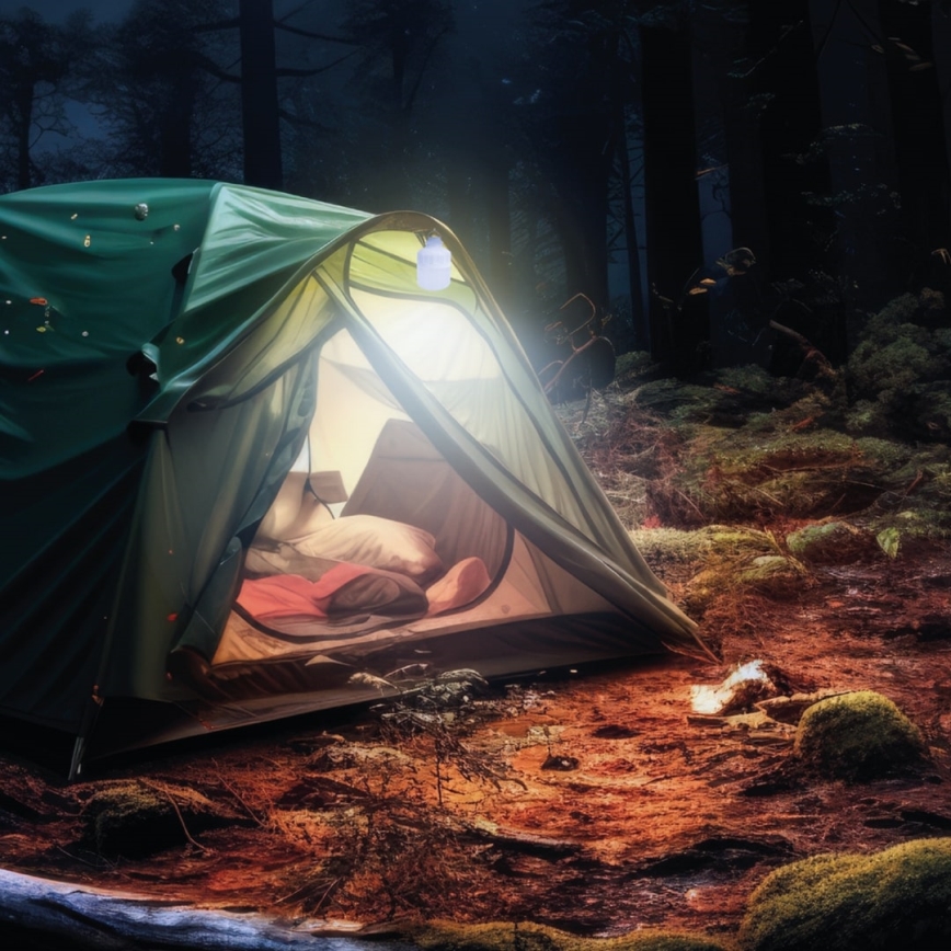 Lampe solaire multifonctions avec enceinte et batterie portative LED/5W/7200mAh IP65