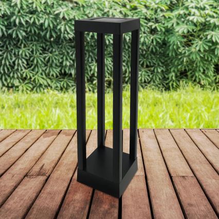 Lampe solaire PALERMO LED/3,7V 500 mAh 46 cm IP44 noir