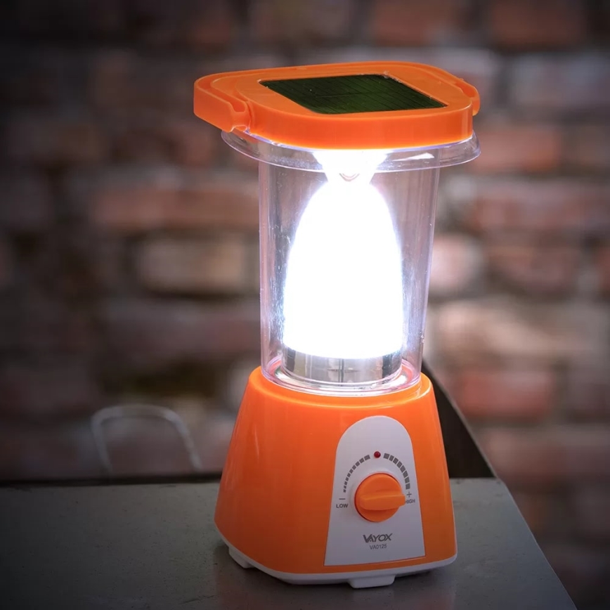 Lampe solaire rechargeable à intensité variable avec fonction batterie portative LED/230V 710 brillant 1600 mAh