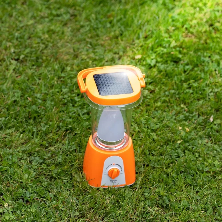 Lampe solaire rechargeable à intensité variable avec fonction batterie portative LED/230V 710 brillant 1600 mAh