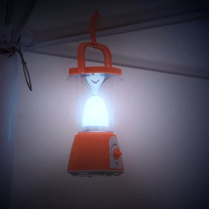 Lampe solaire rechargeable à intensité variable avec fonction batterie portative LED/230V 710 brillant 1600 mAh