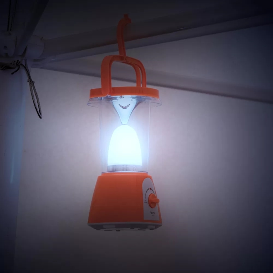 Lampe solaire rechargeable à intensité variable avec fonction batterie portative LED/230V 710 brillant 1600 mAh