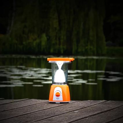 Lampe solaire rechargeable à intensité variable avec fonction batterie portative LED/230V 710 brillant 1600 mAh
