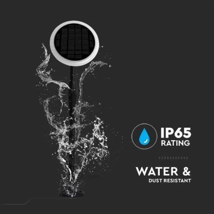 Lampe solaire réglable GARDEN LED/8W/5V 60-129 cm 4000K IP65