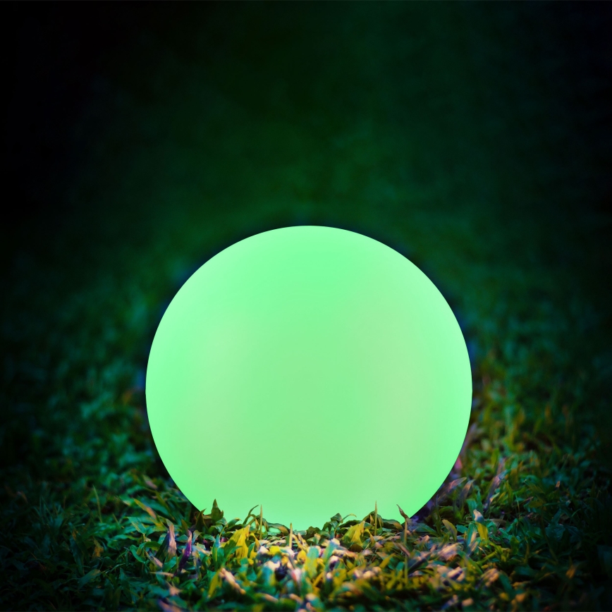 Lampe solaire RGBW BALL LED/1,2V d. 40 cm IP65 + télécommande