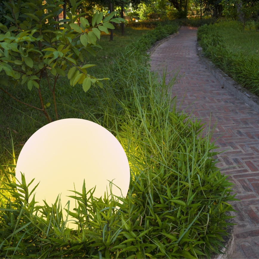 Lampe solaire RGBW BALL LED/3,7V 1500 mAh d. 40 cm IP65 + Télécommande