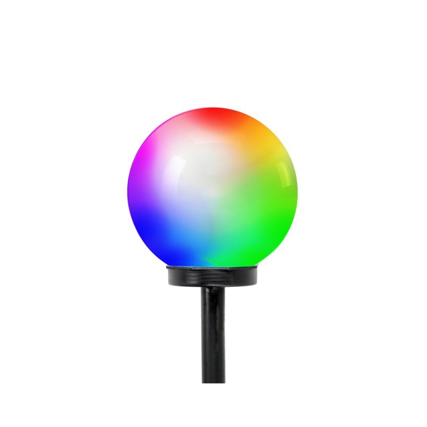 Lampe solaire SPHERE LED RGB — 1,2 V, IP44, 200 mAh, Ø 20 cm