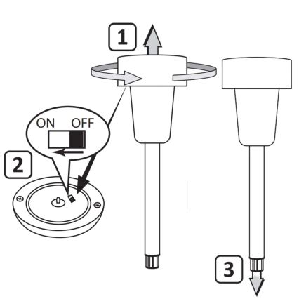 Lampe solaire STIK LED/1,2V IP44