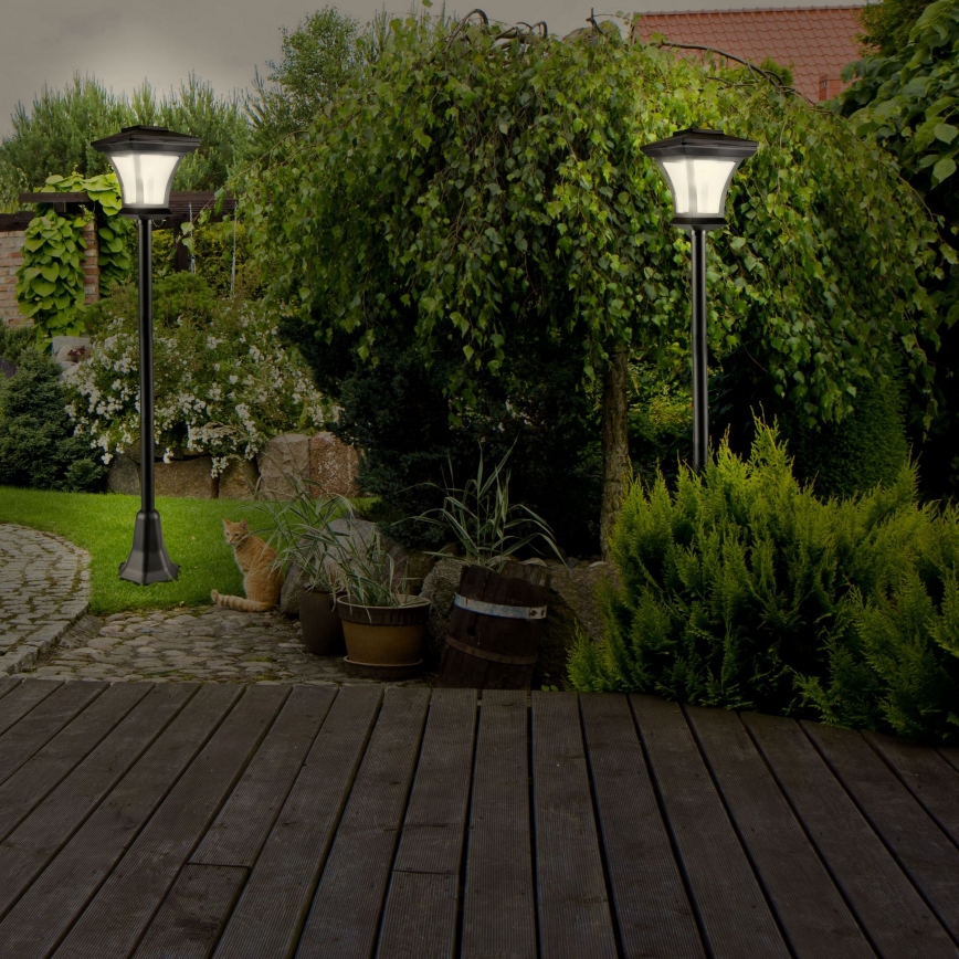 Lampe solaire TIRANA LED/1,6W/1,2V 600 mAh IP44 noir