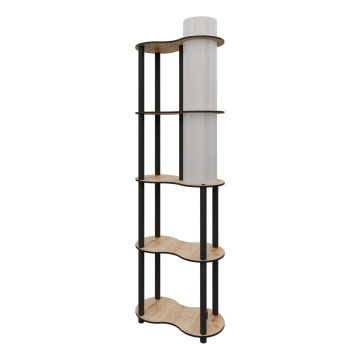 Lampe sur pied avec étagères NOTO 1xE27/40W/230V beige/noir