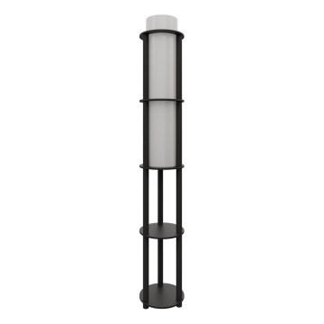 Lampe sur pied avec étagères NOTO 1xE27/40W/230V noire