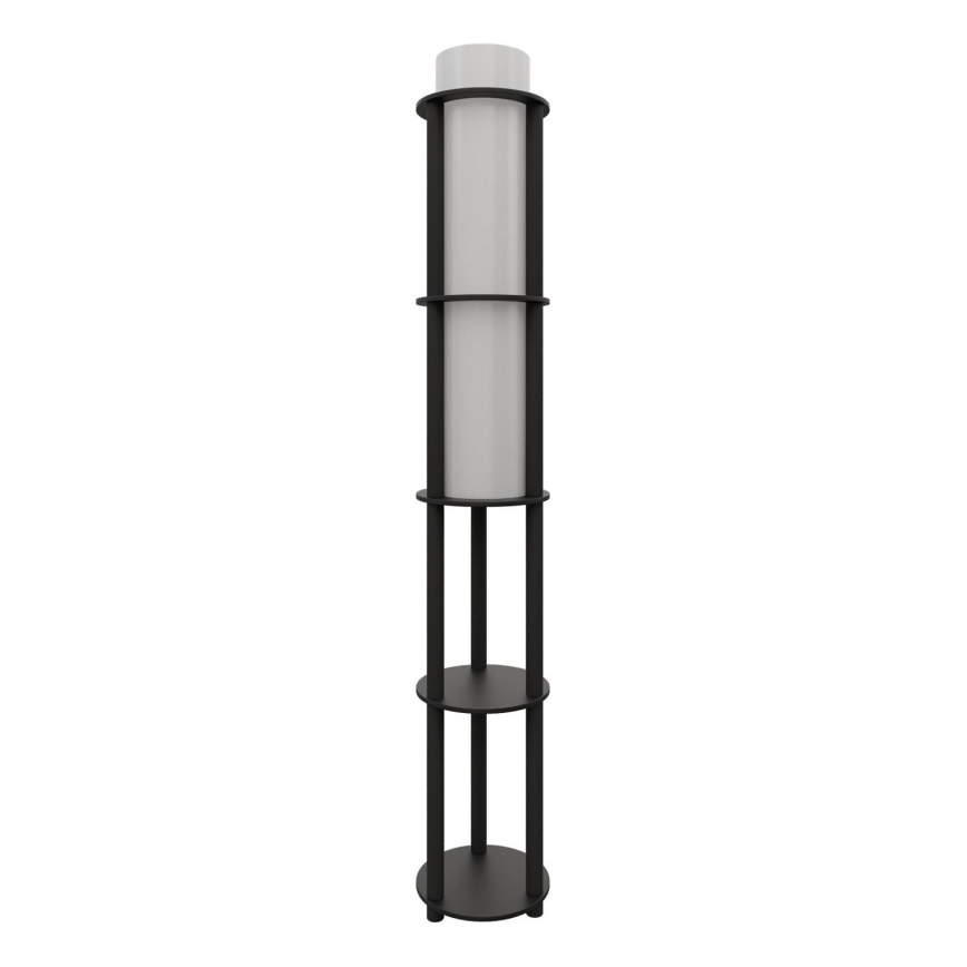 Lampe sur pied avec étagères NOTO 1xE27/40W/230V noire