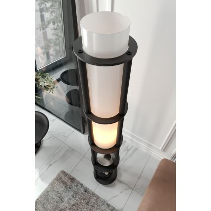 Lampe sur pied avec étagères NOTO 1xE27/40W/230V noire
